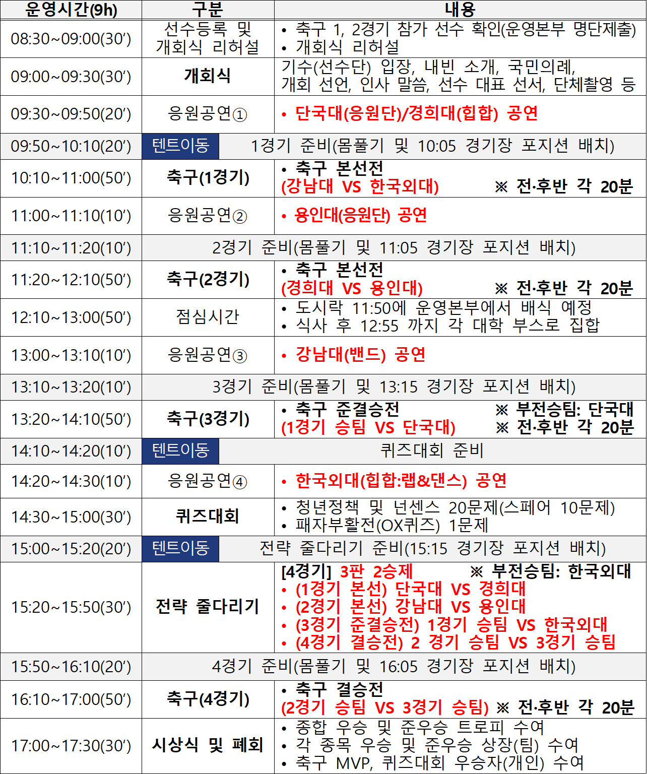 행사운영시간