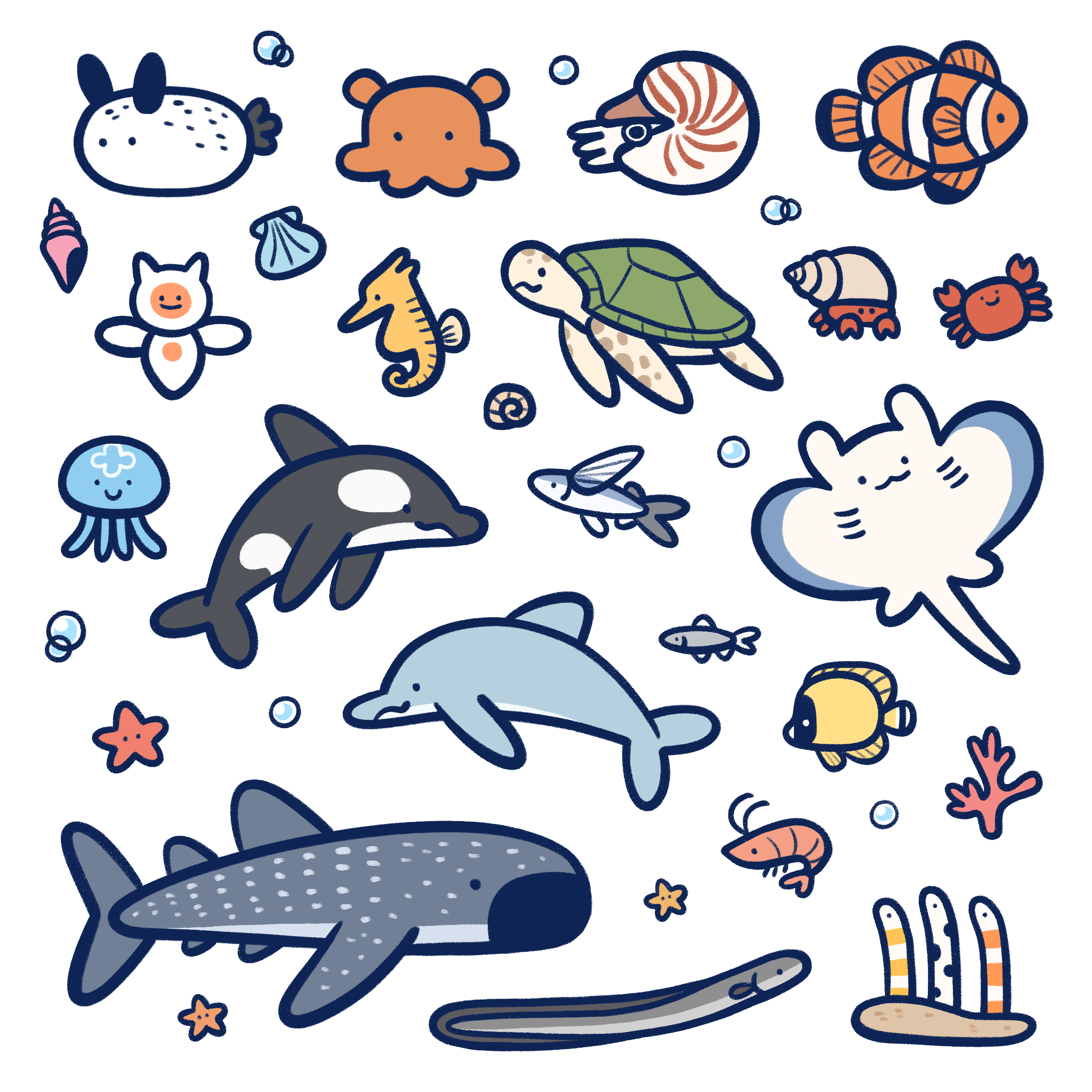 언더더씨스티커